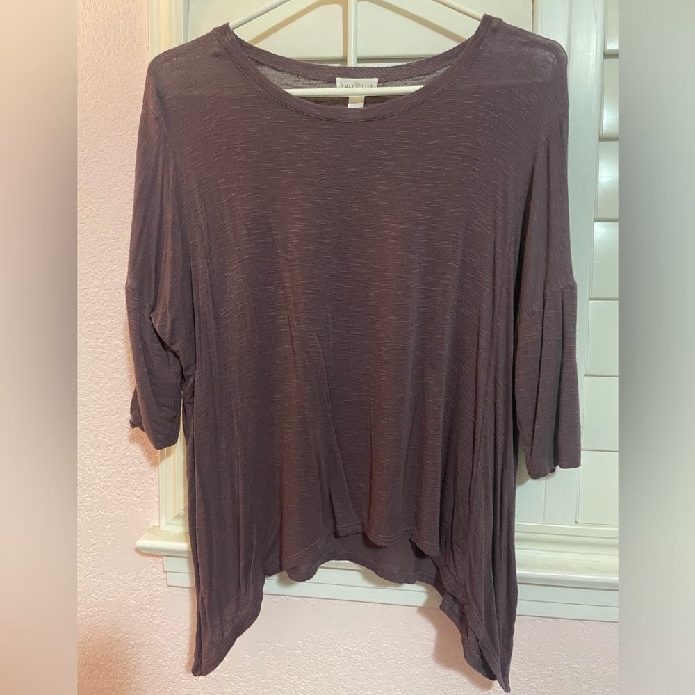 Dark Purple slightly see through blouse